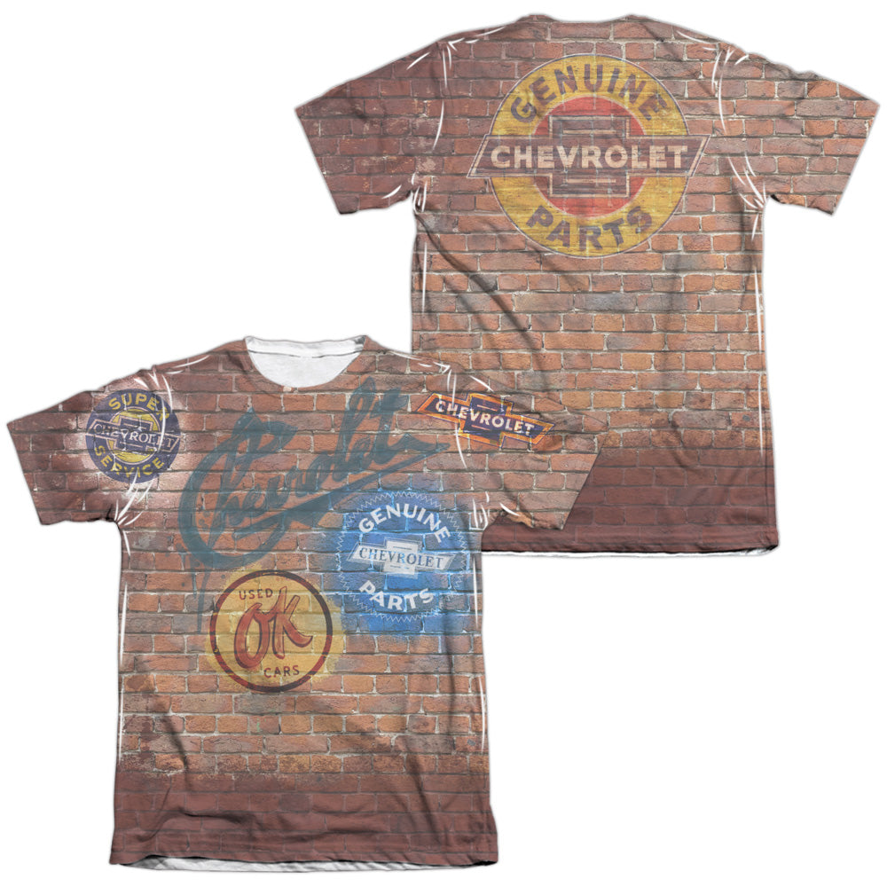 Chevrolet Shop Wall (Front/Back Print)-Adult Regular Fit Short Sleeve