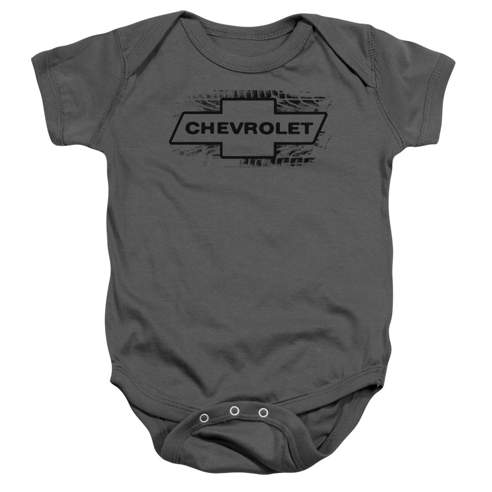 Chevrolet BOWTIE BURNOUT-INFANT SNAPSUIT-CHARCOAL
