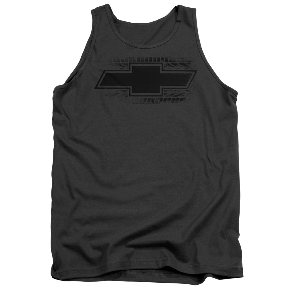 Chevrolet BOWTIE BURNOUT-ADULT TANK TOP-CHARCOAL