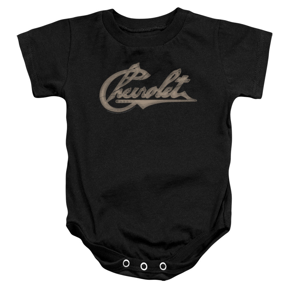Chevrolet Script-Infant Snapsuit-Black