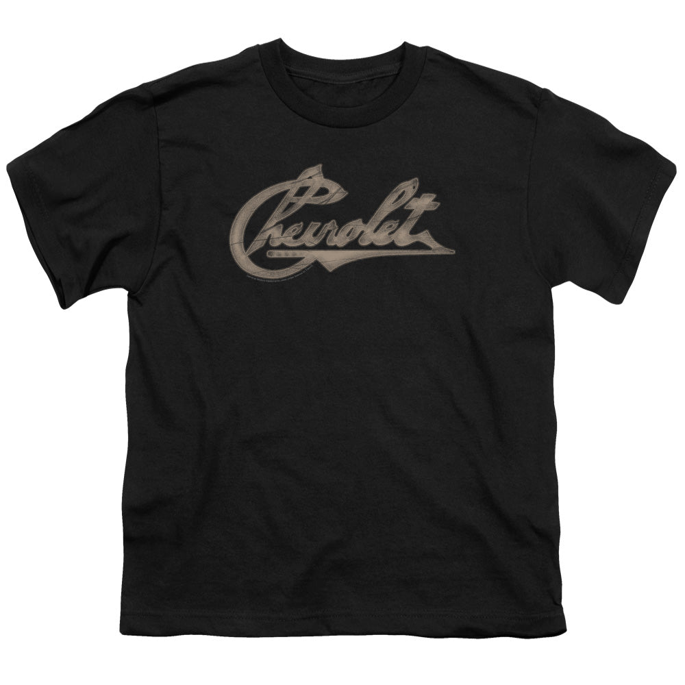 Chevy Script - Youth Short Sleeve - Black