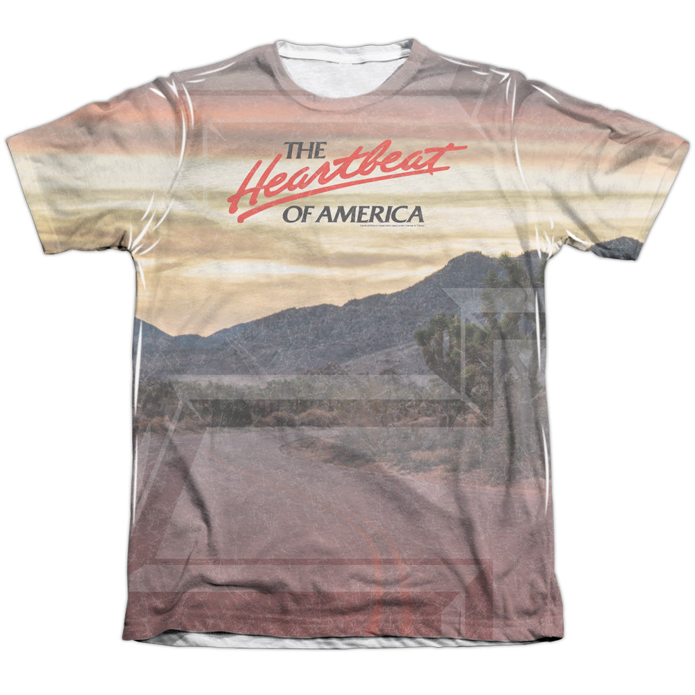 Chevrolet Heartbeat Road-Adult Regular Fit Short Sleeve 65/35 Poly/Cotton-White