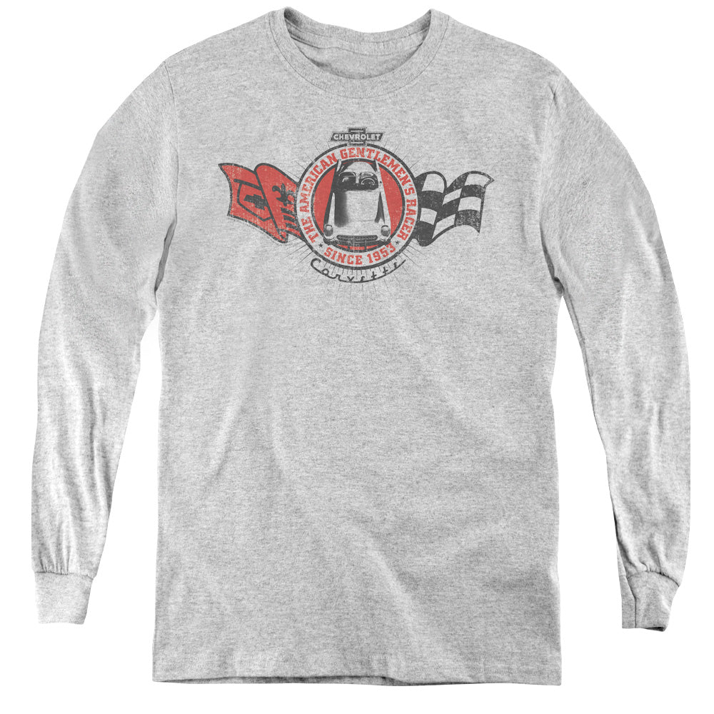 Chevrolet Gentlemens Racer-Long Sleeve Youth-Athletic Heather