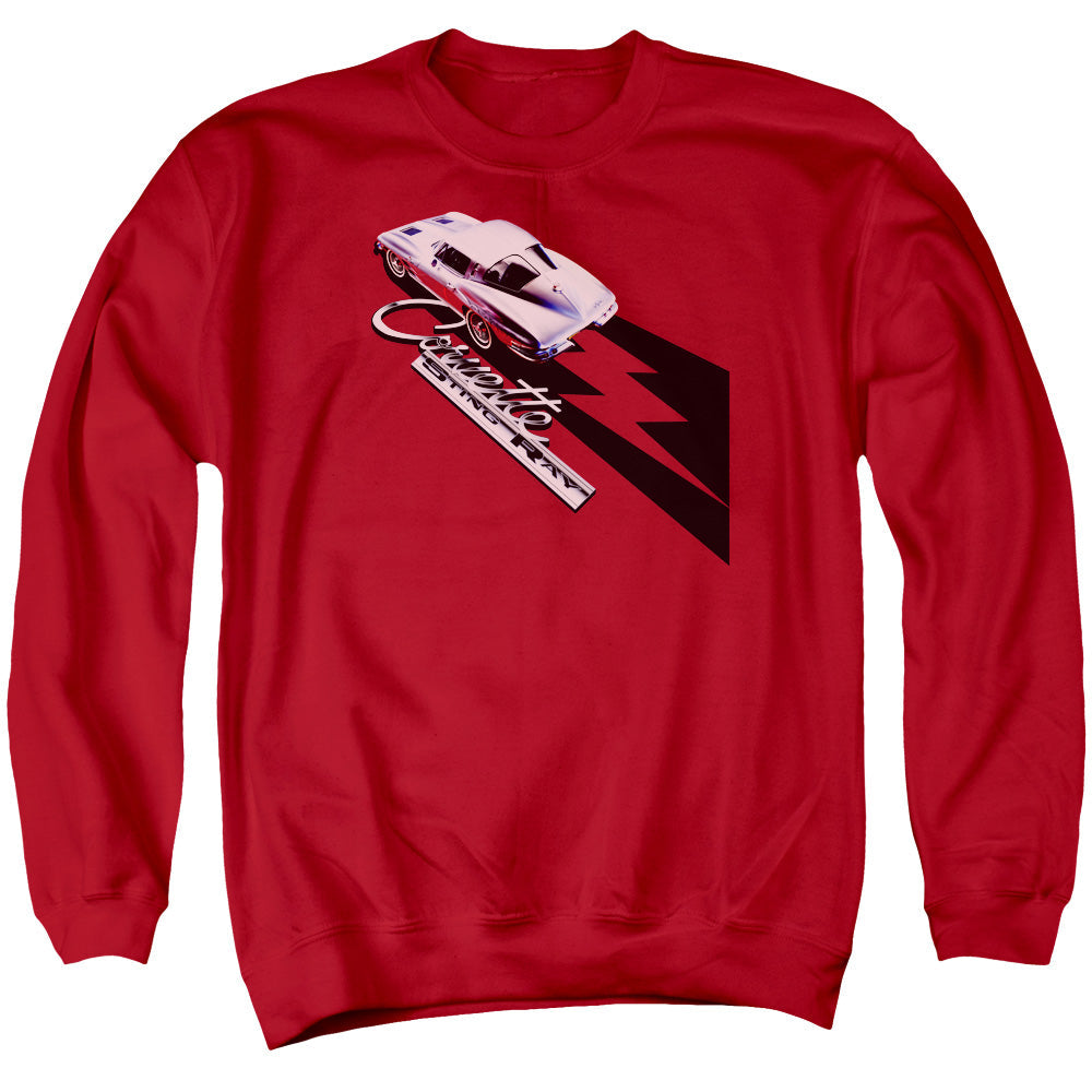 Chevrolet C2 Corvette Split Window Sting Ray - Adult Crewneck Sweatshirt - Red