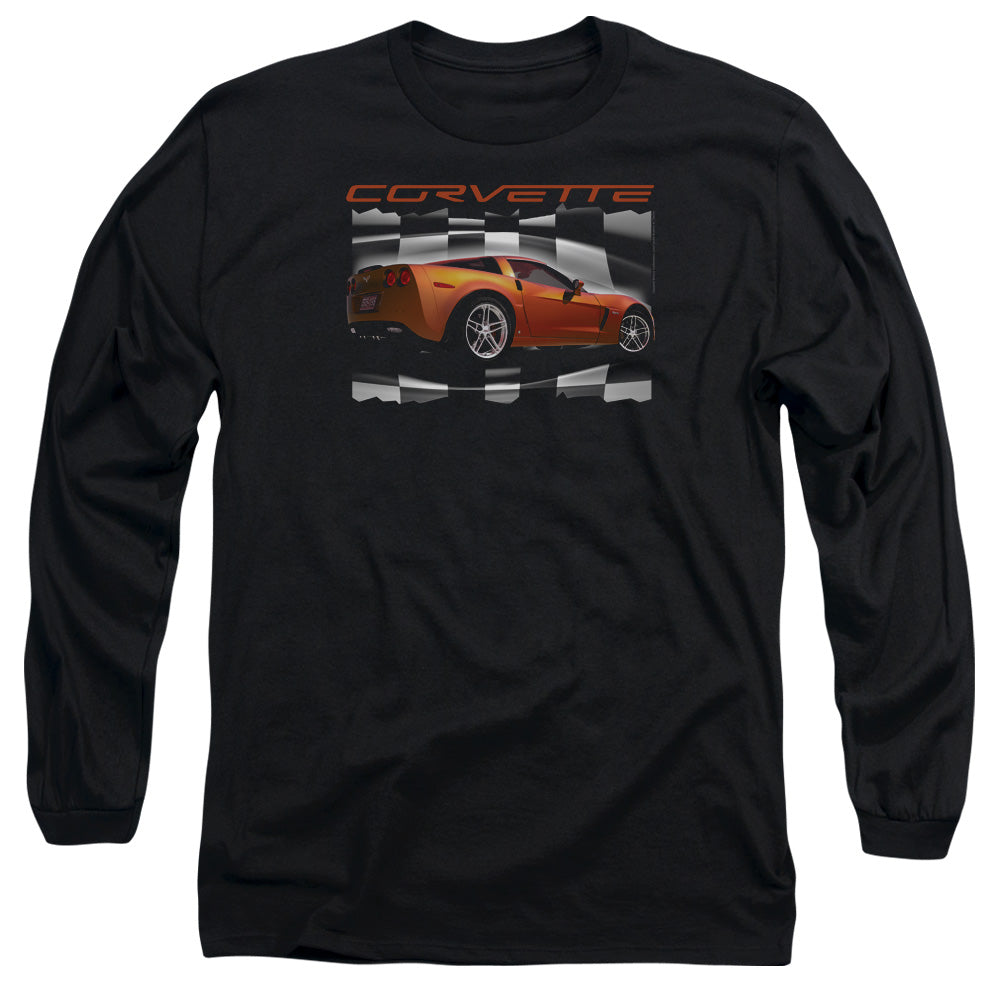 Chevrolet C6 Corvette Z06 Orange -Adult Long Sleeve-Black