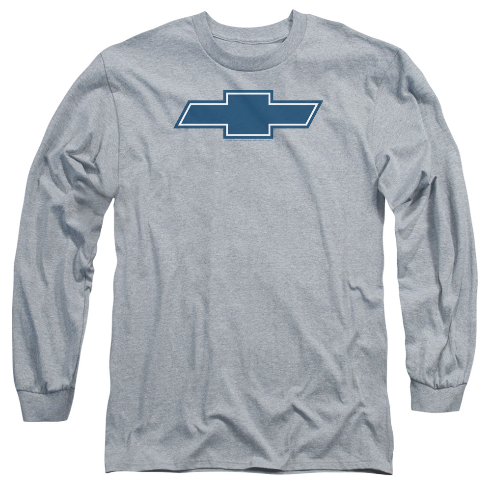 Chevrolet Simple Vintage Bowtie-Adult Long Sleeve-Athletic Heather