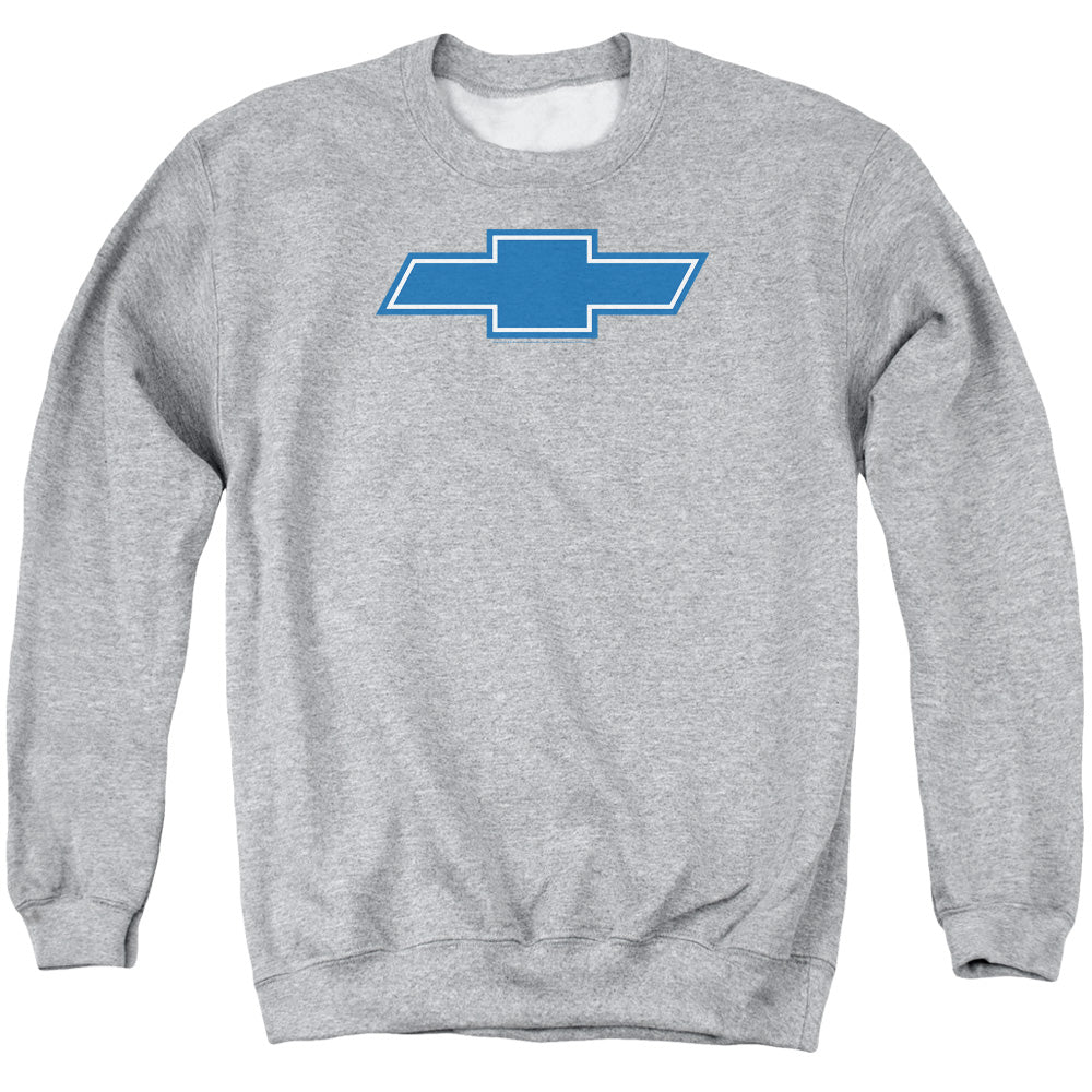 Chevrolet Simple Vintage Bowtie-Adult Crewneck Sweatshirt-Athletic Heather