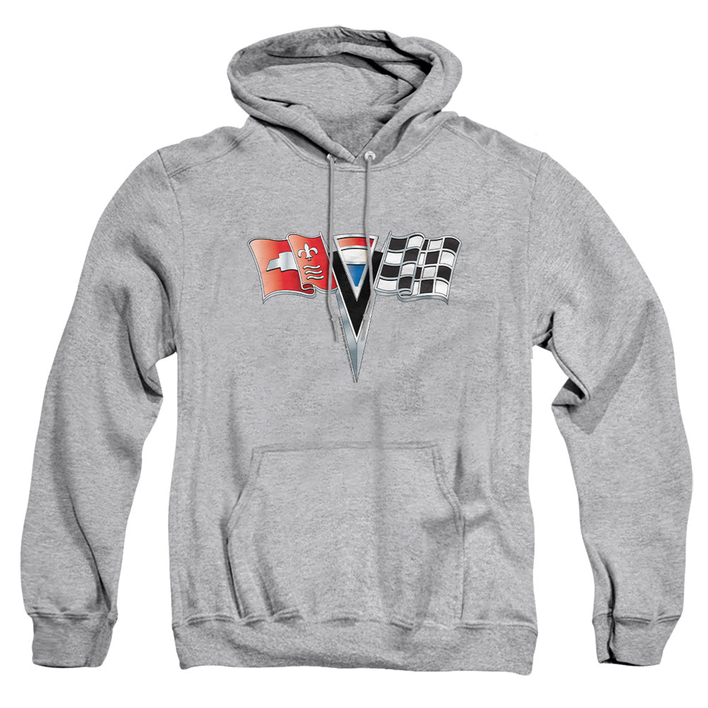 C2 Corvette Nose Emblem-Adult Pullover Hoodie-Athletic Heather