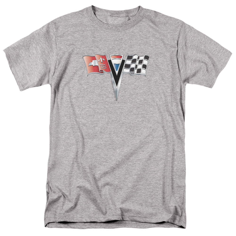 C2 Corvette Nose Emblem-Adult Regular Fit Short Sleeve-Athletic Heather