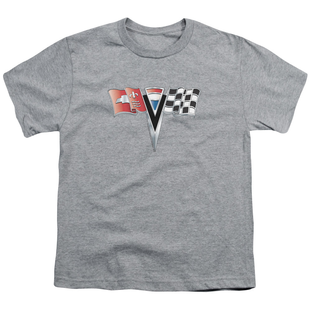 Chevrolet C2 Corvette Nose Emblem - Youth Short Sleeve - Athletic Heather