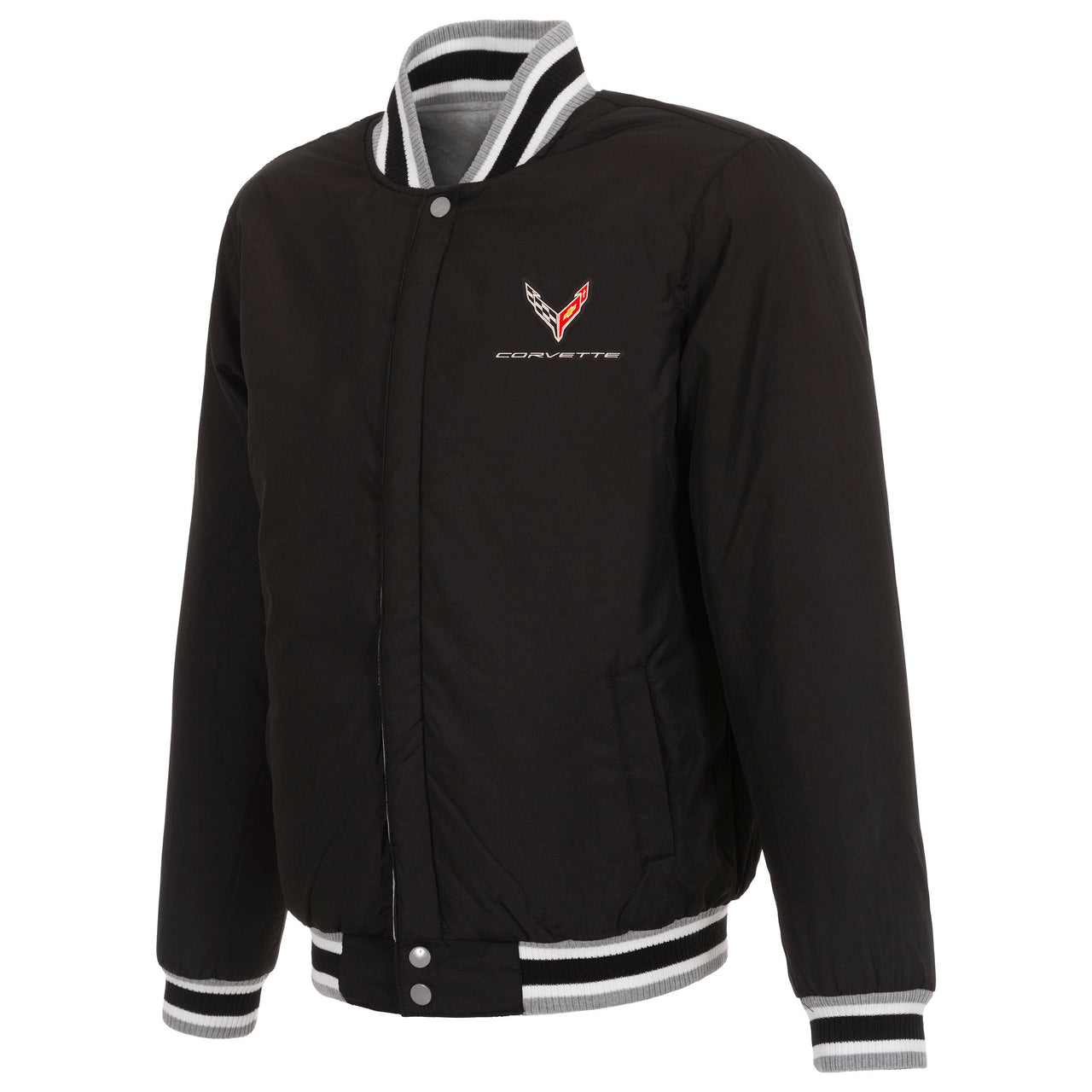 Corvette C8 Reversible Two-Tone Fleece Jacket