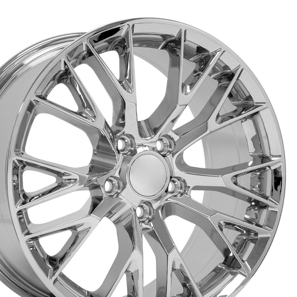 C5/C6 1997-2013 Corvette 18x8.5 Chrome Replica Wheel (Front Only) - CV22
