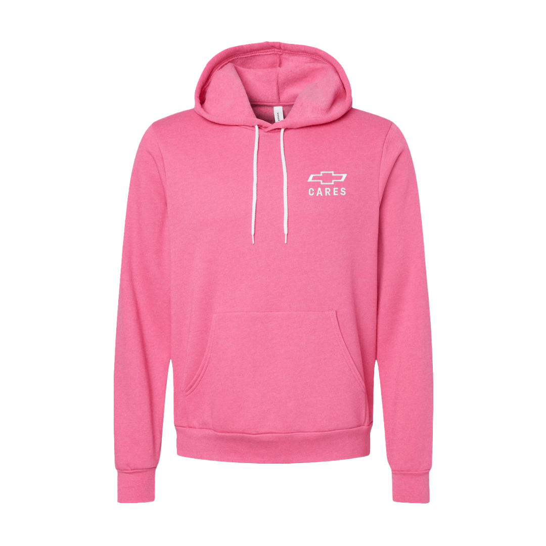 Chevy Cares Pink Bella+Canvas Sponge Hoodie