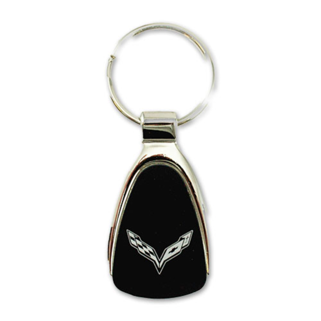 C7 CORVETTE CHROME TEARDROP KEY TAG Corvette Store Online