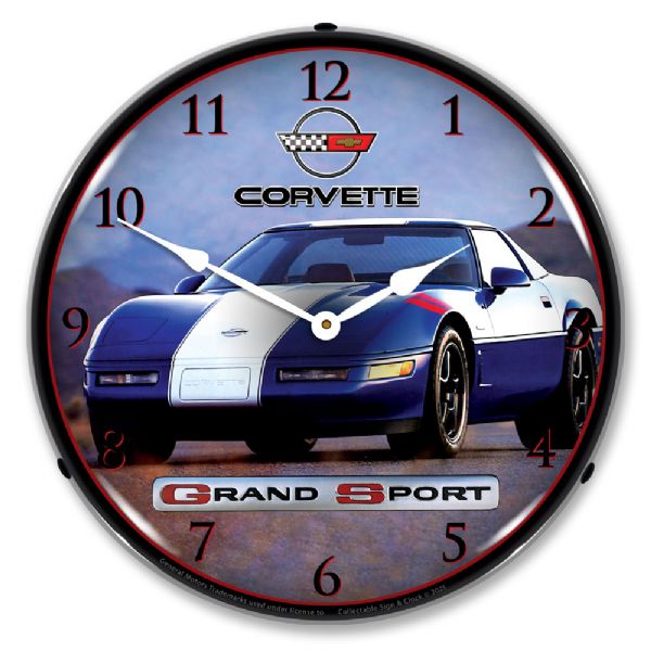 C4 Corvette Grand Sport Clock-694685357667'