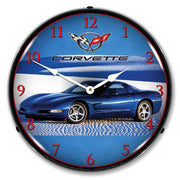 C5 Corvette in Blue Clock-694685357728'