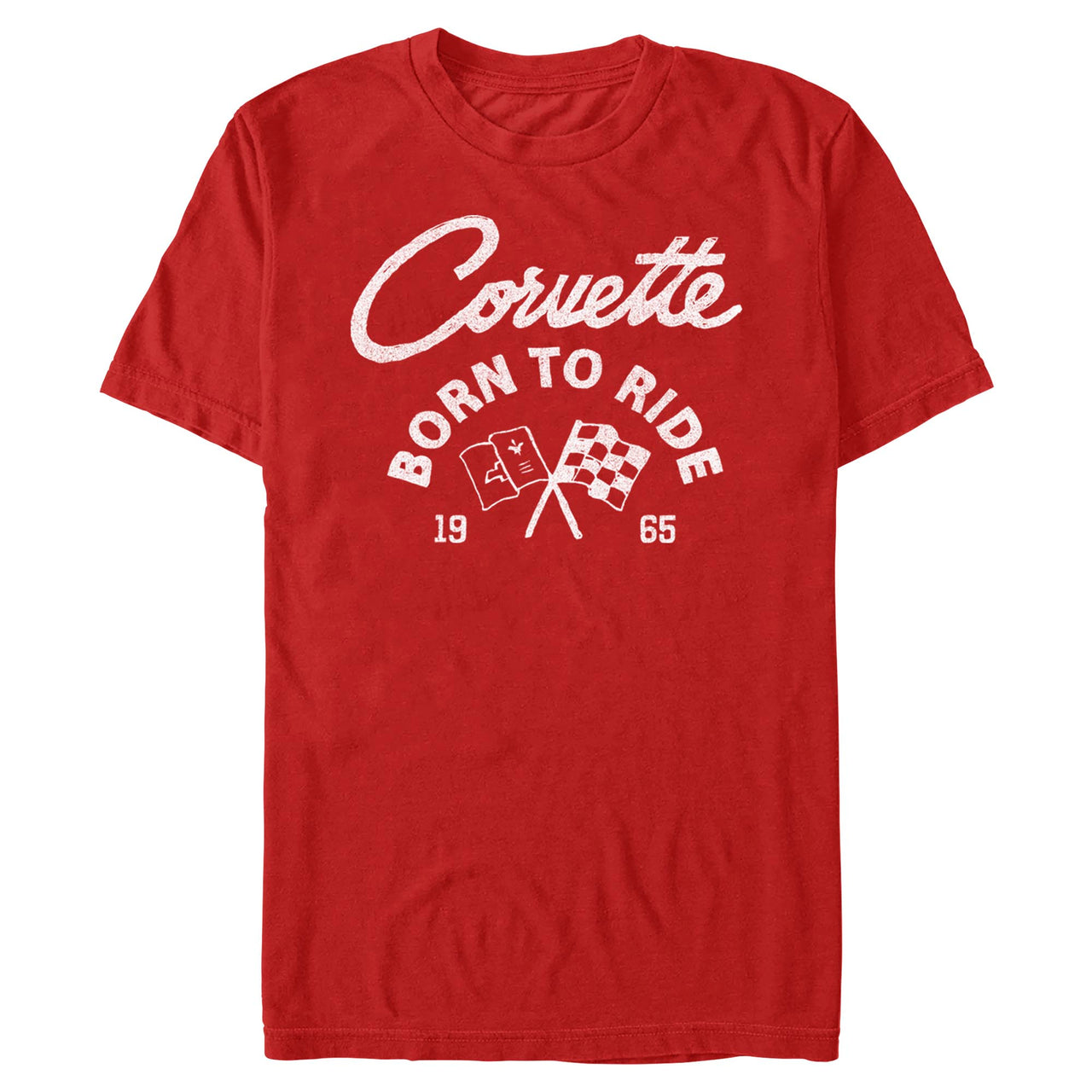 C2 Corvette Born to Ride Red Tee