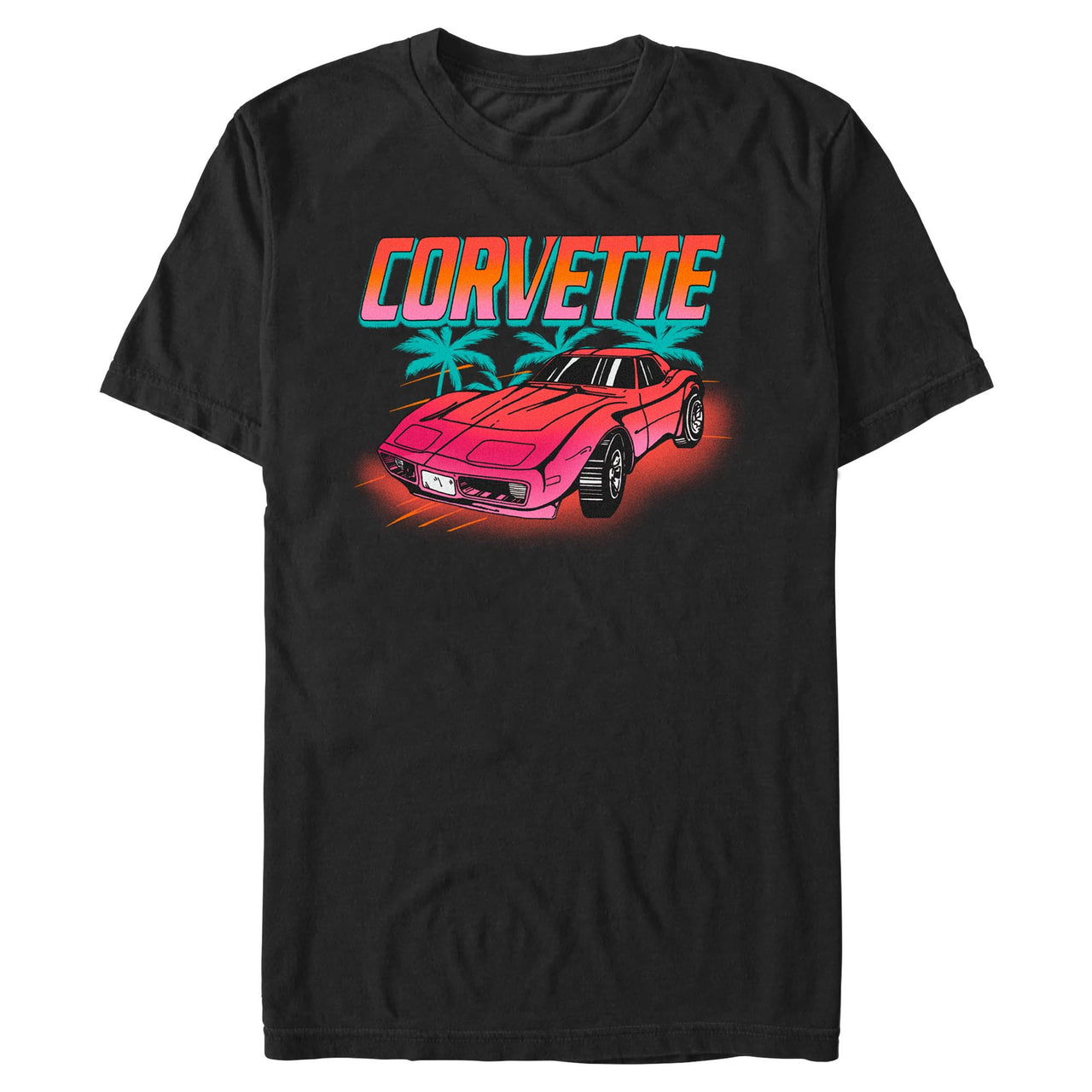 C3 Corvette Neon Palm Black Tee