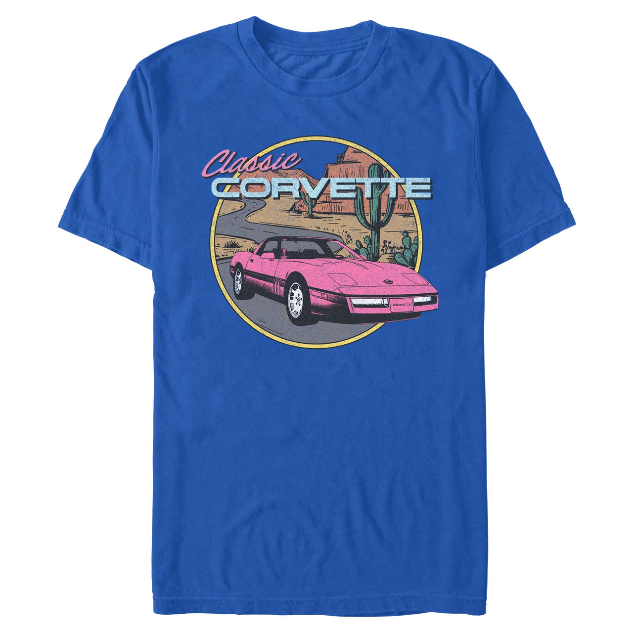 C4 Corvette Desert Drive Royal Blue Tee
