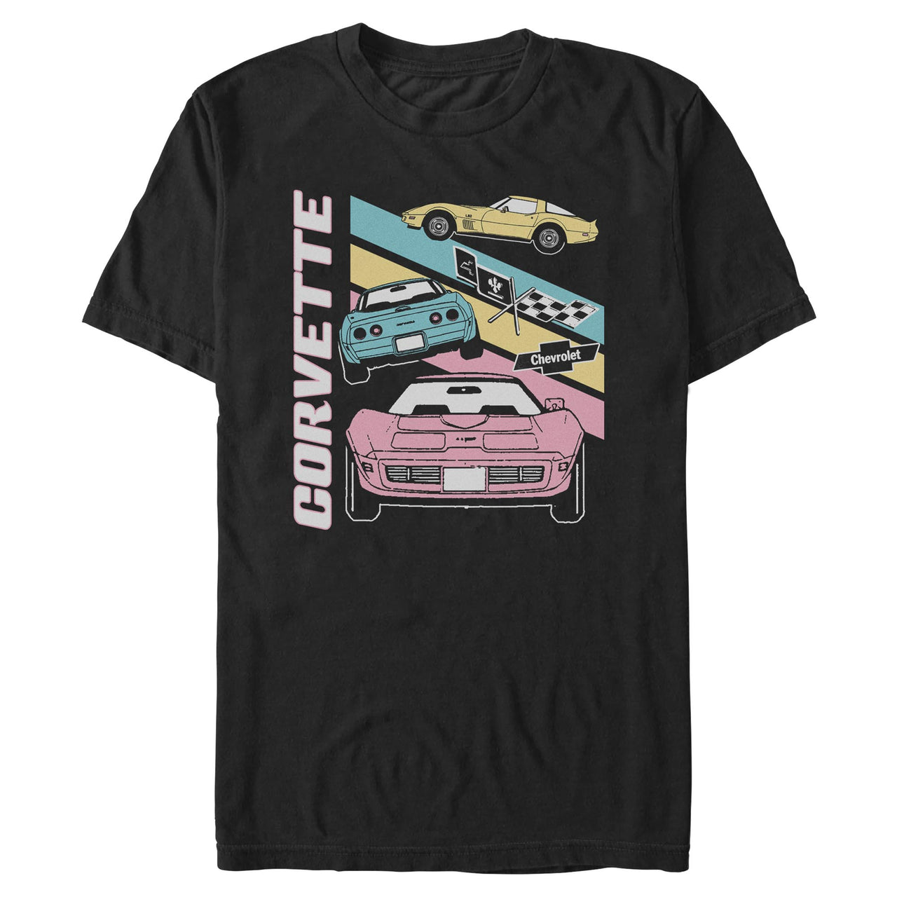 C3 Corvette Multi-View Black Tee