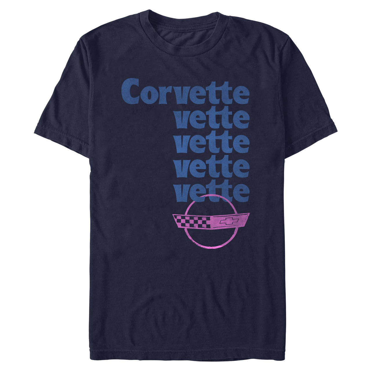 C4 Corvette Retro Logo Navy Tee