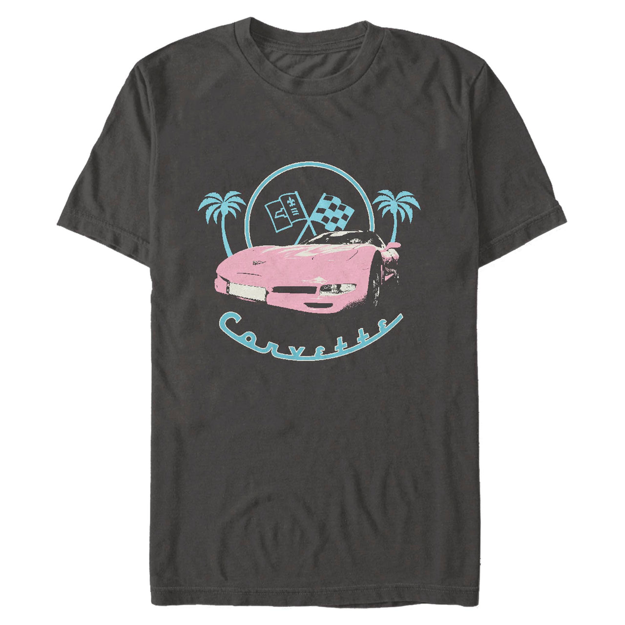 C5 Corvette Palm Tree Charcoal Tee