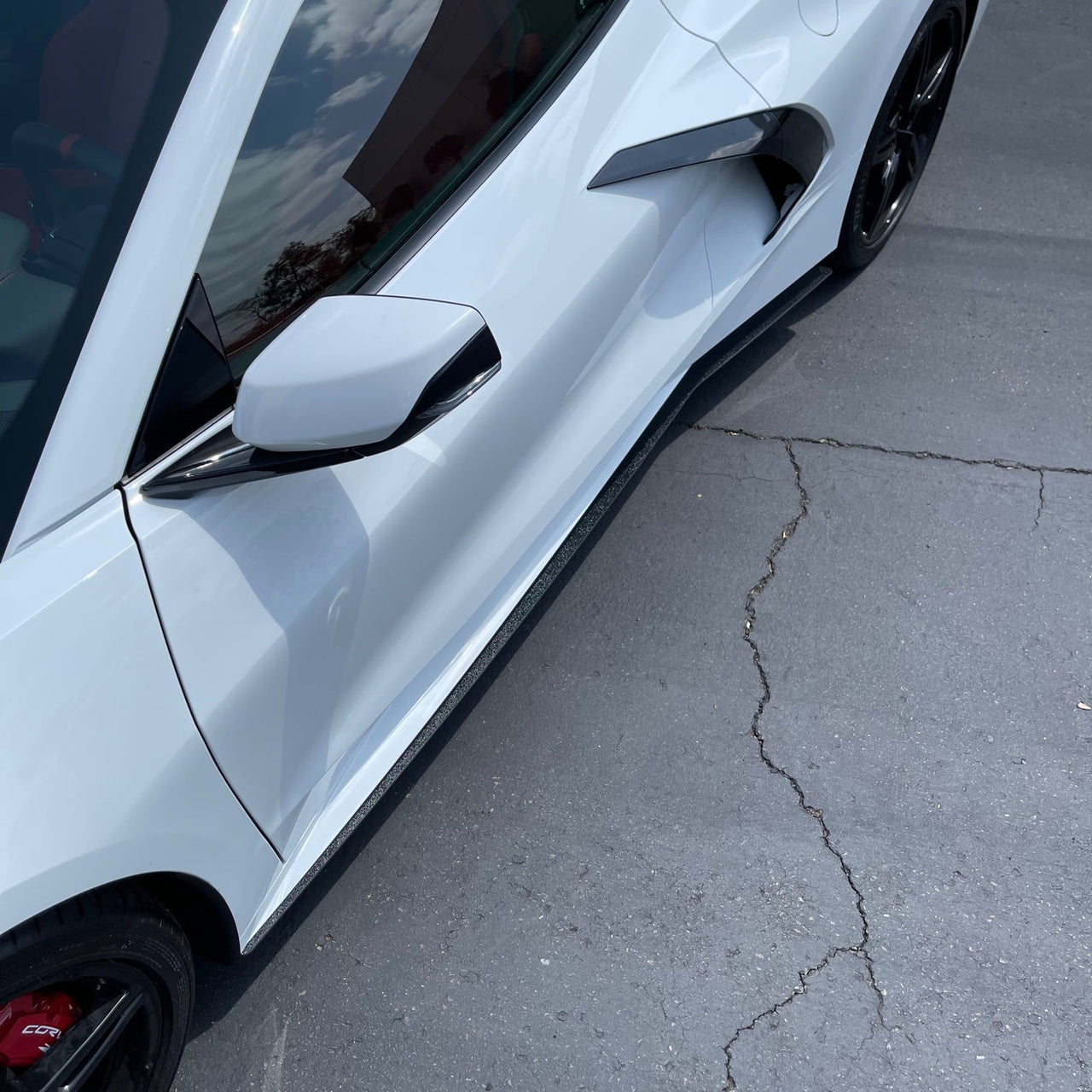 C8 Corvette Side Skirt Extensions