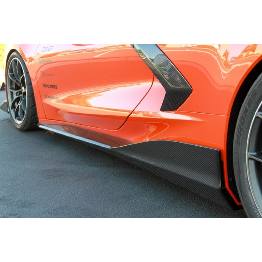 2020-2024 C8 Chevrolet Corvette Side Rocker Extensions / Side Skirt
