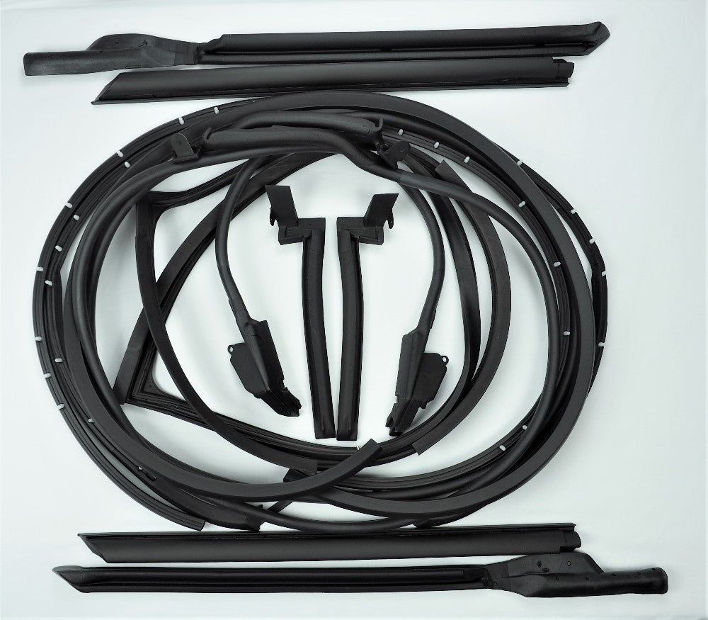 1968 T-Top / Door weatherstrip kit - 12 pcs