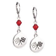 c2-corvette-emblem-sterling-silver-pendant-crystal-earrings-bundle