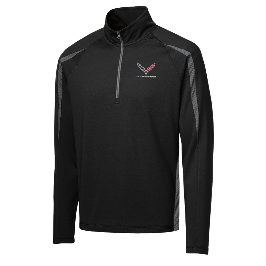 mens-c7-corvette-stretch-half-zip-pullover