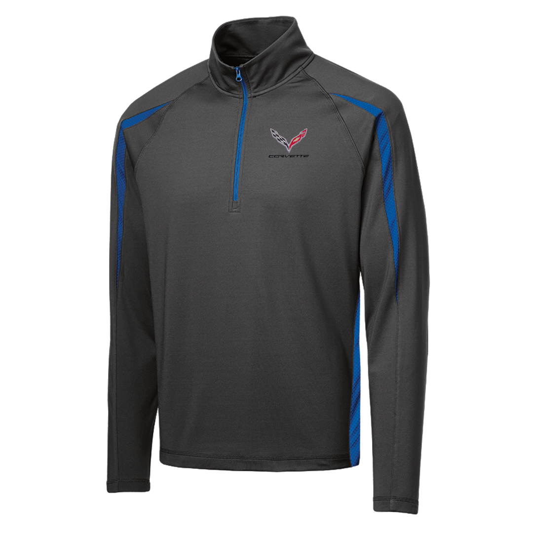 mens-c7-corvette-stretch-half-zip-pullover