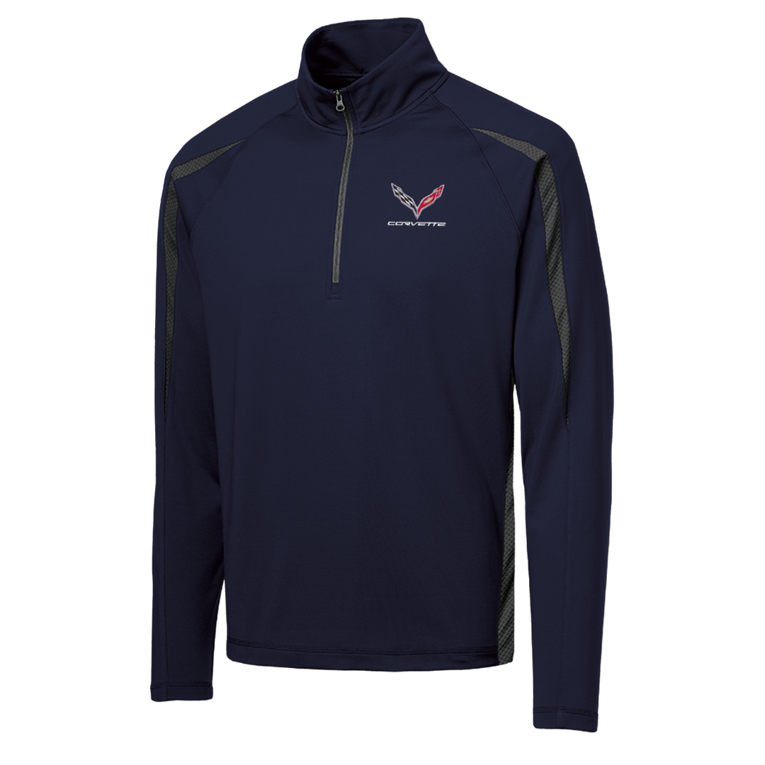 mens-c7-corvette-stretch-half-zip-pullover