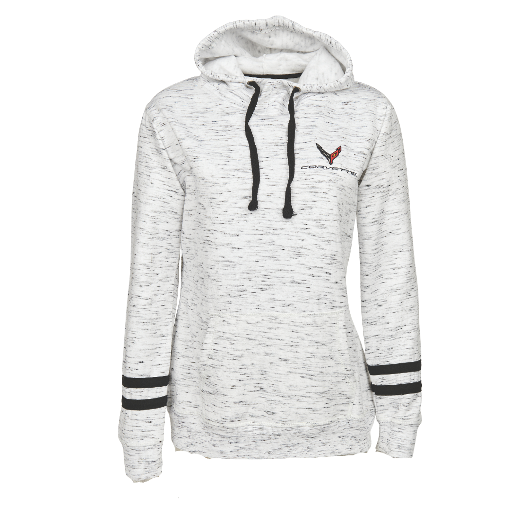 Ladies C8 Corvette Melange Hoodie