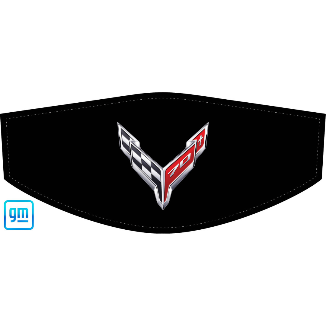 The Original C8 Corvette Trunk Cover - 70th Anniversary Crossed Flags Logo (2023)