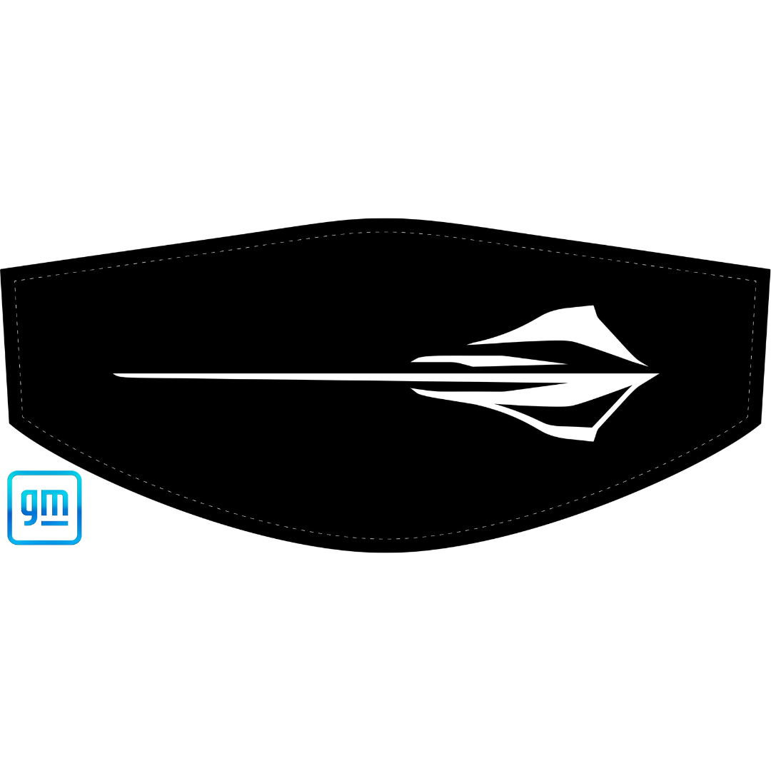 The Original C8 Corvette Trunk Cover - Factory Color Stingray Fish Logo