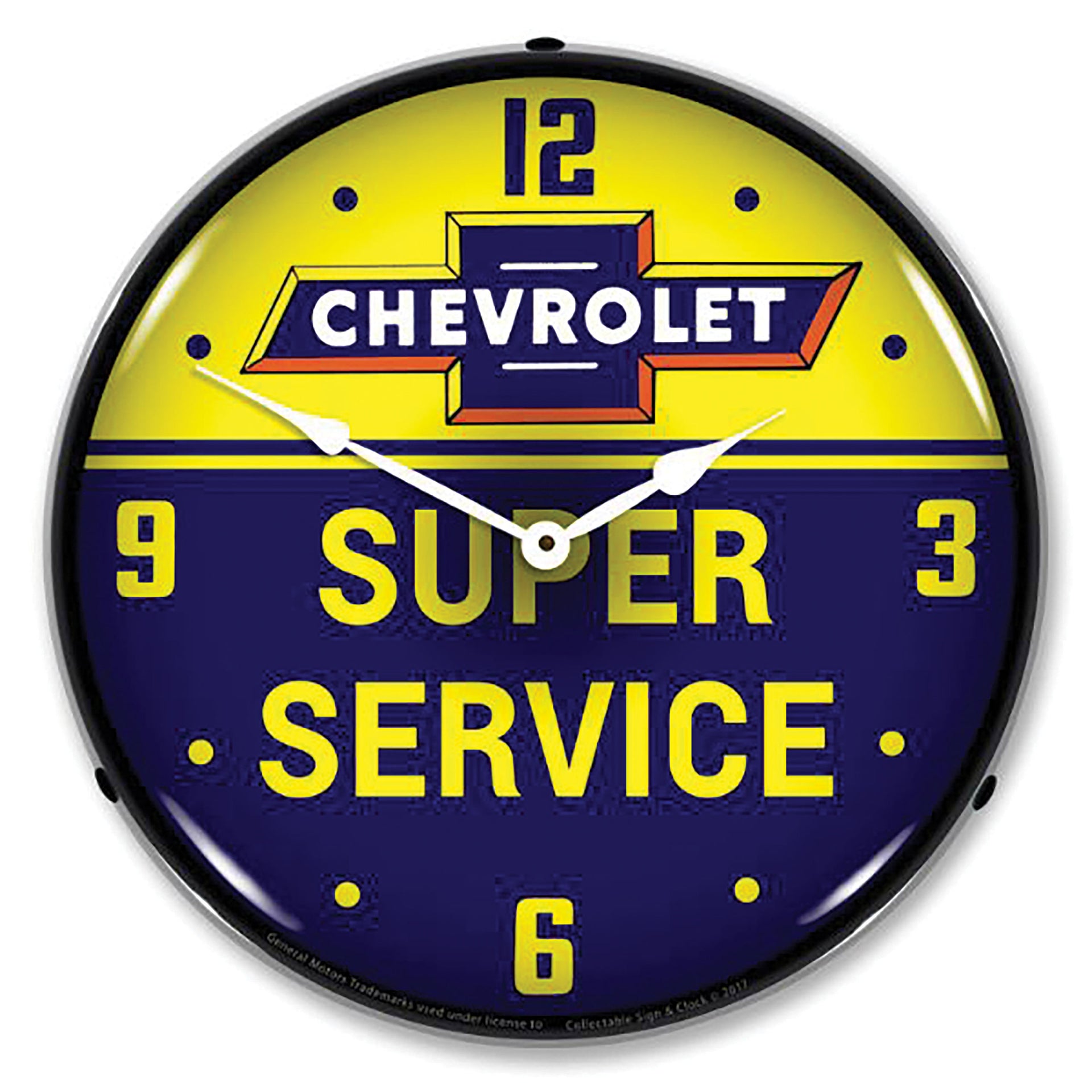1953-2020 Universal LED Clock Bowtie Super Service - CA-UN0058-Corvette-Store-Online