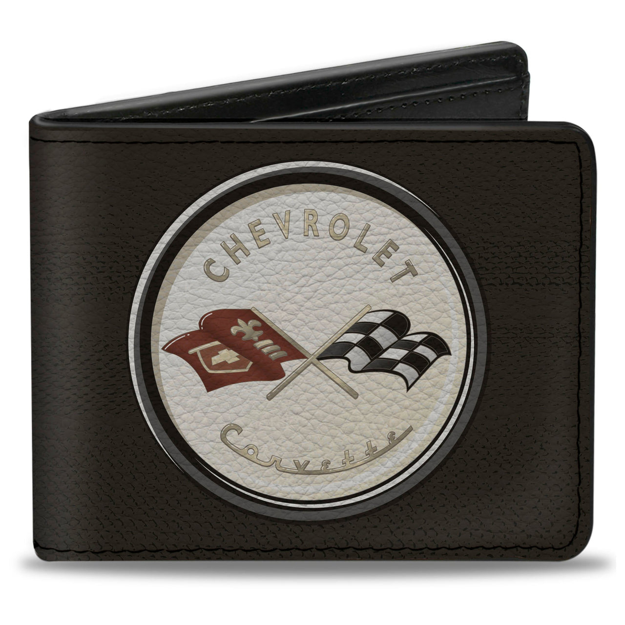 Bi-Fold Wallet - CORVETTE '56 SS Bumper + Corvette C1 Emblem Grays
