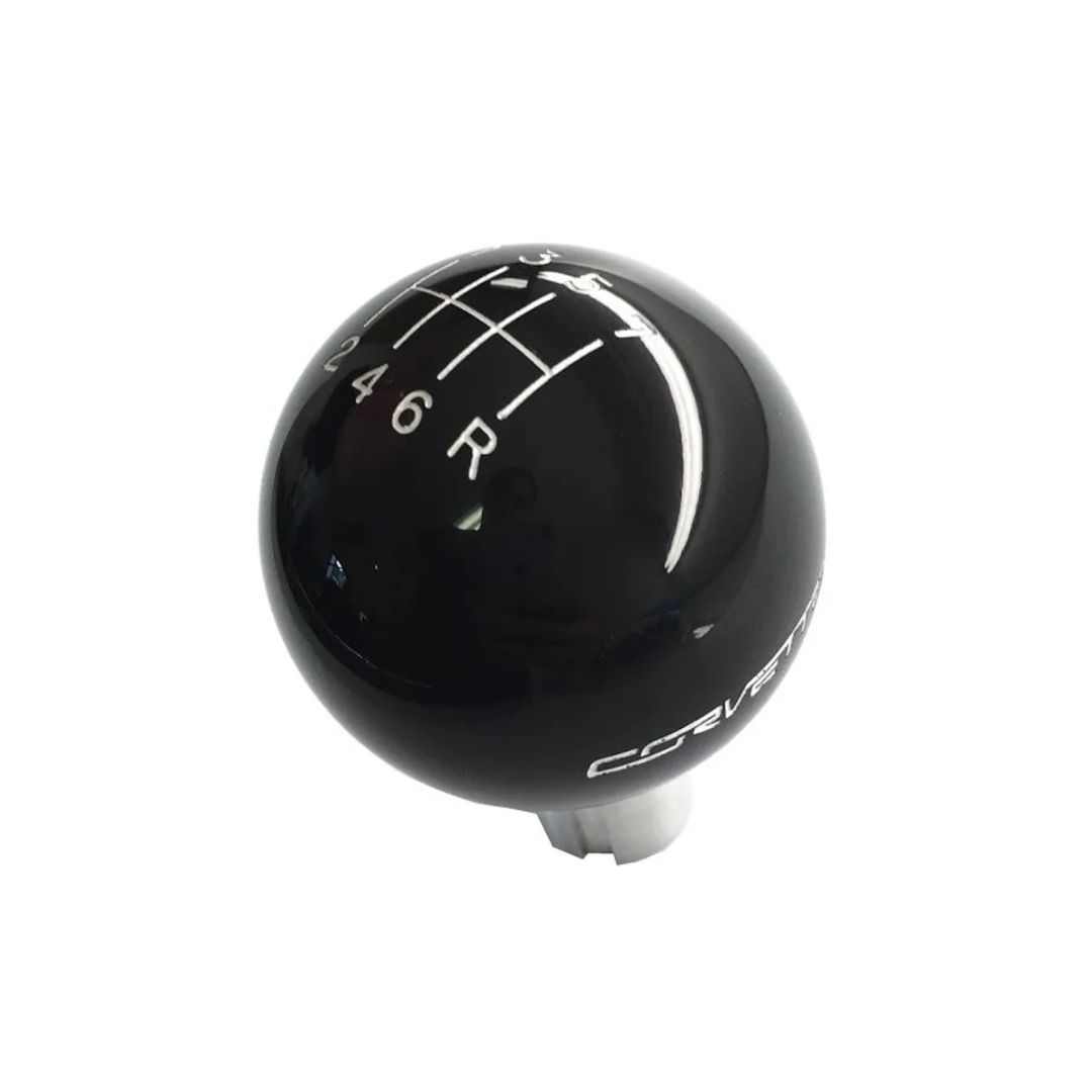 C7 2014-2019 Corvette Black Shift Knob W/Shift Pattern & Side Corvette Script - CA