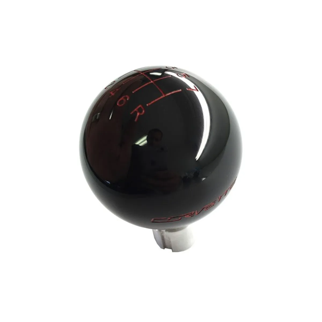 C7 2014-2019 Corvette Black Shift Knob W/Shift Pattern & Side Corvette Script - CA