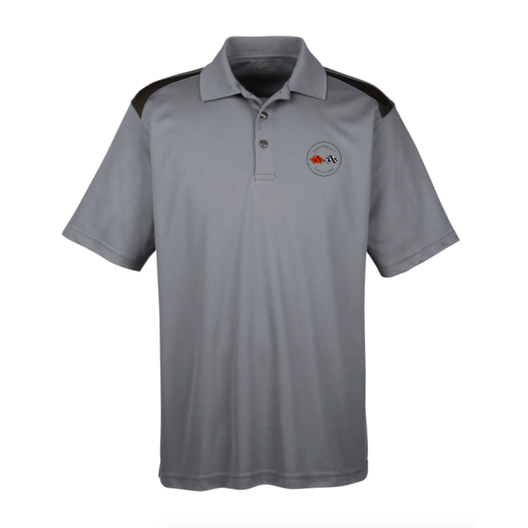 C1 Corvette Men's Polo Shirt - Heather Grey