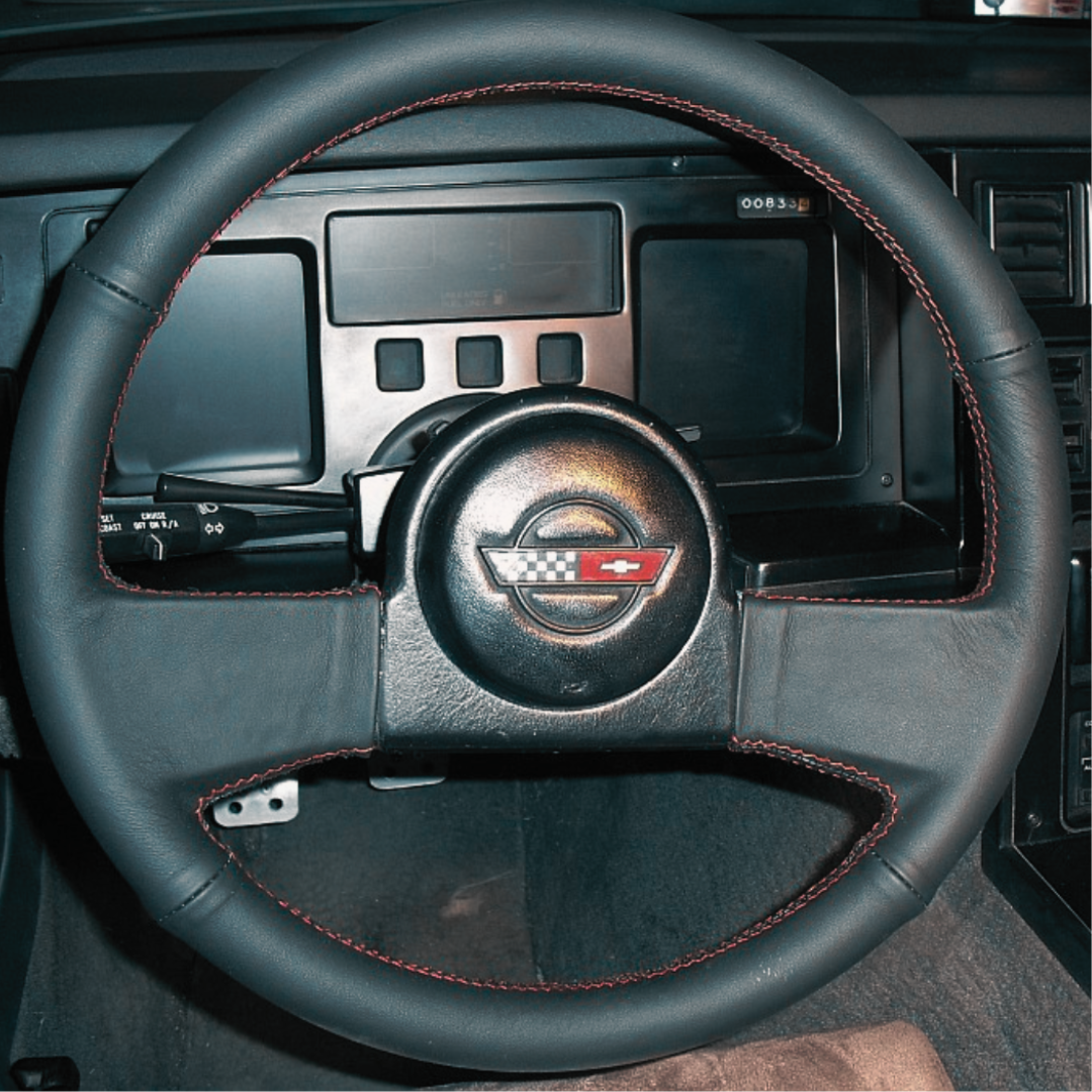C4 1984-1989 Chevrolet Corvette Custom Steering Wheel Reupholstery Kit