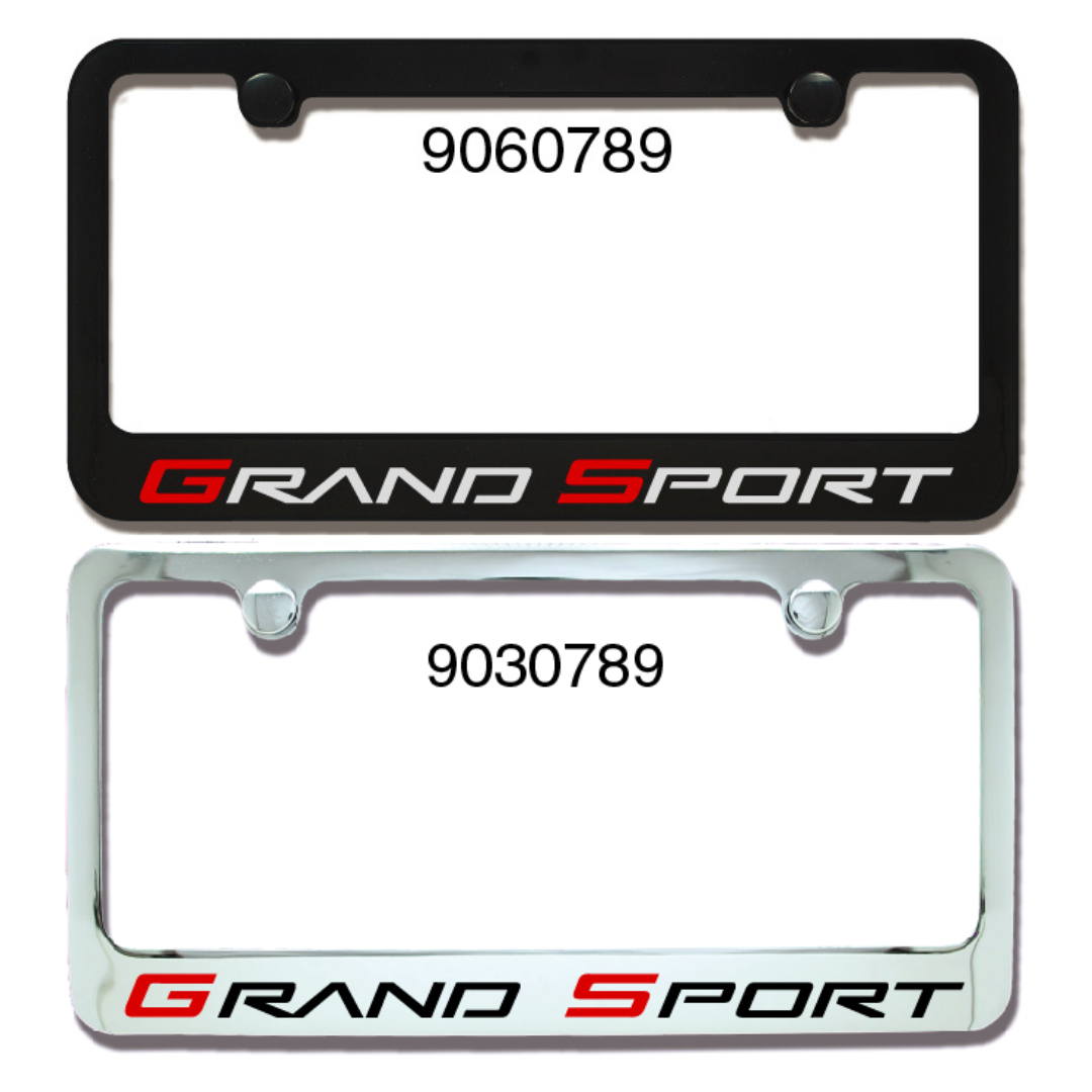 C6 Grand Sport Engraved License Plate Frame | Corvette Store Online