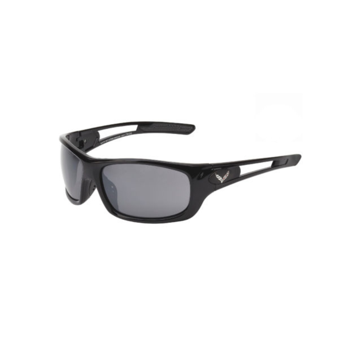 C7 Corvette Gloss Black Wrap Smoke Lens Sunglasses