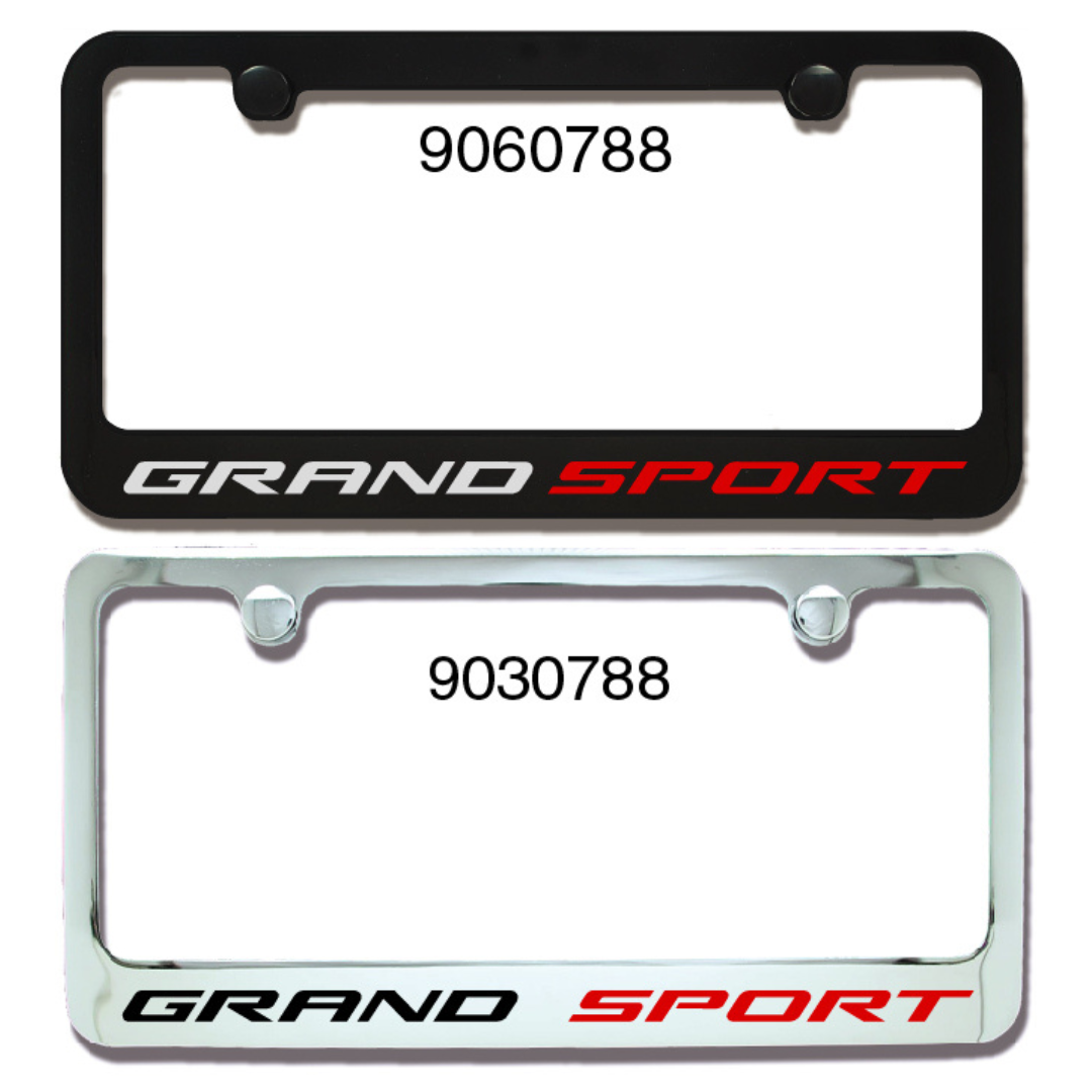 C7 Corvette Grand Sport Ultra Series Metal Engraved License Plate Frame