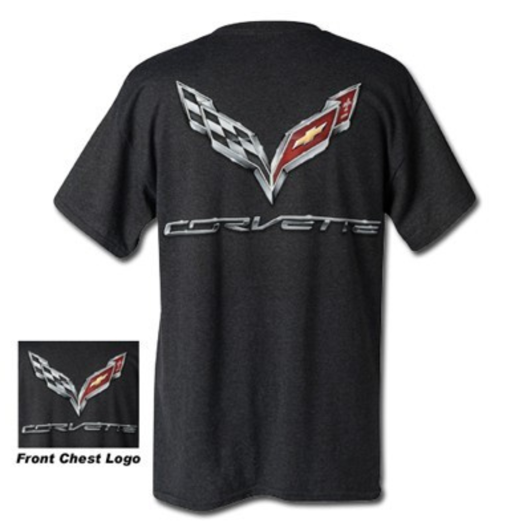 C7 Corvette Logo Flag T-Shirt