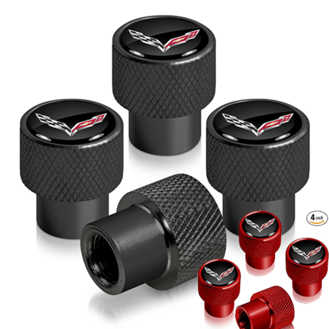 C7 Corvette Raised Valve Stem Caps
