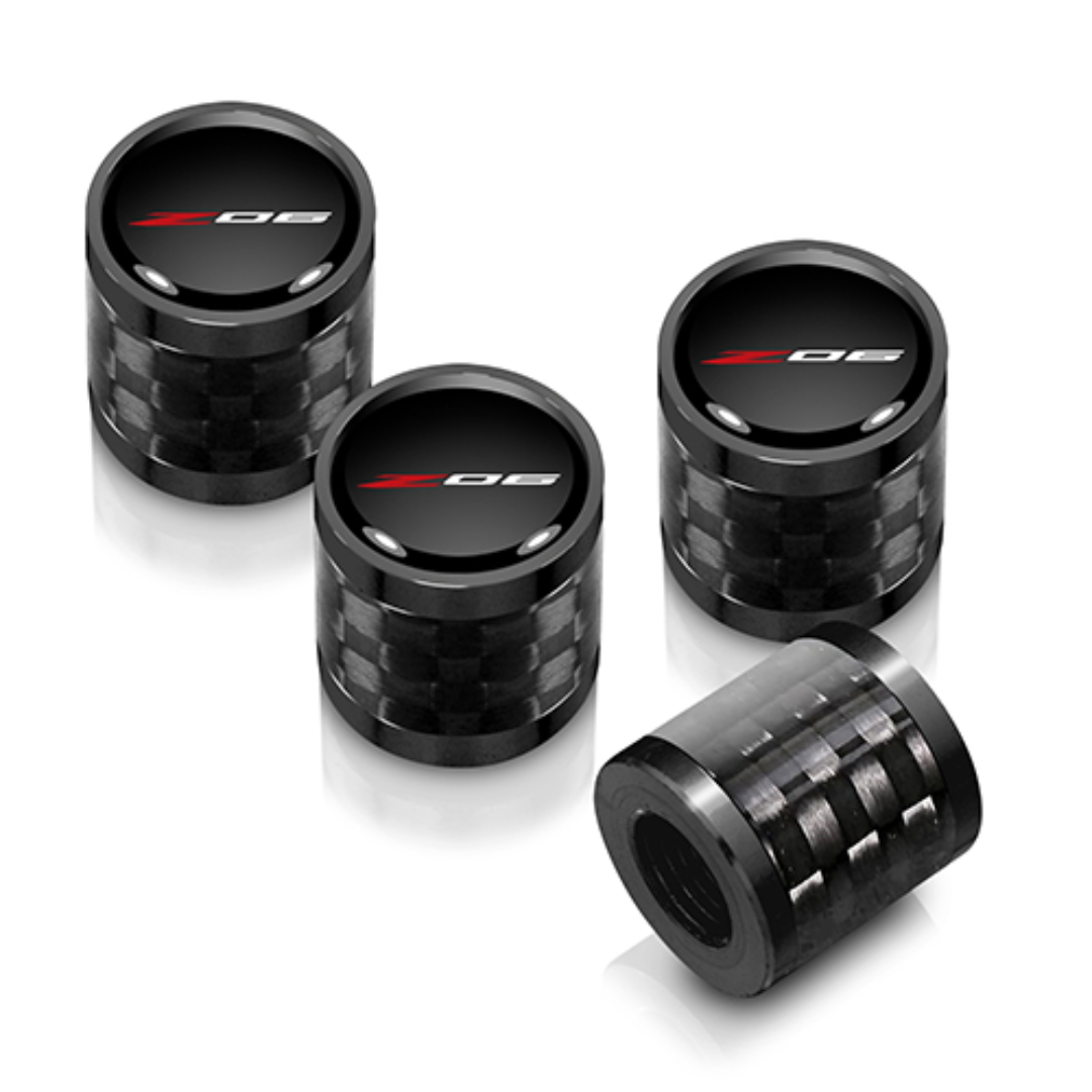 C8 Z06 Corvette Carbon Fiber Valve Stem Caps