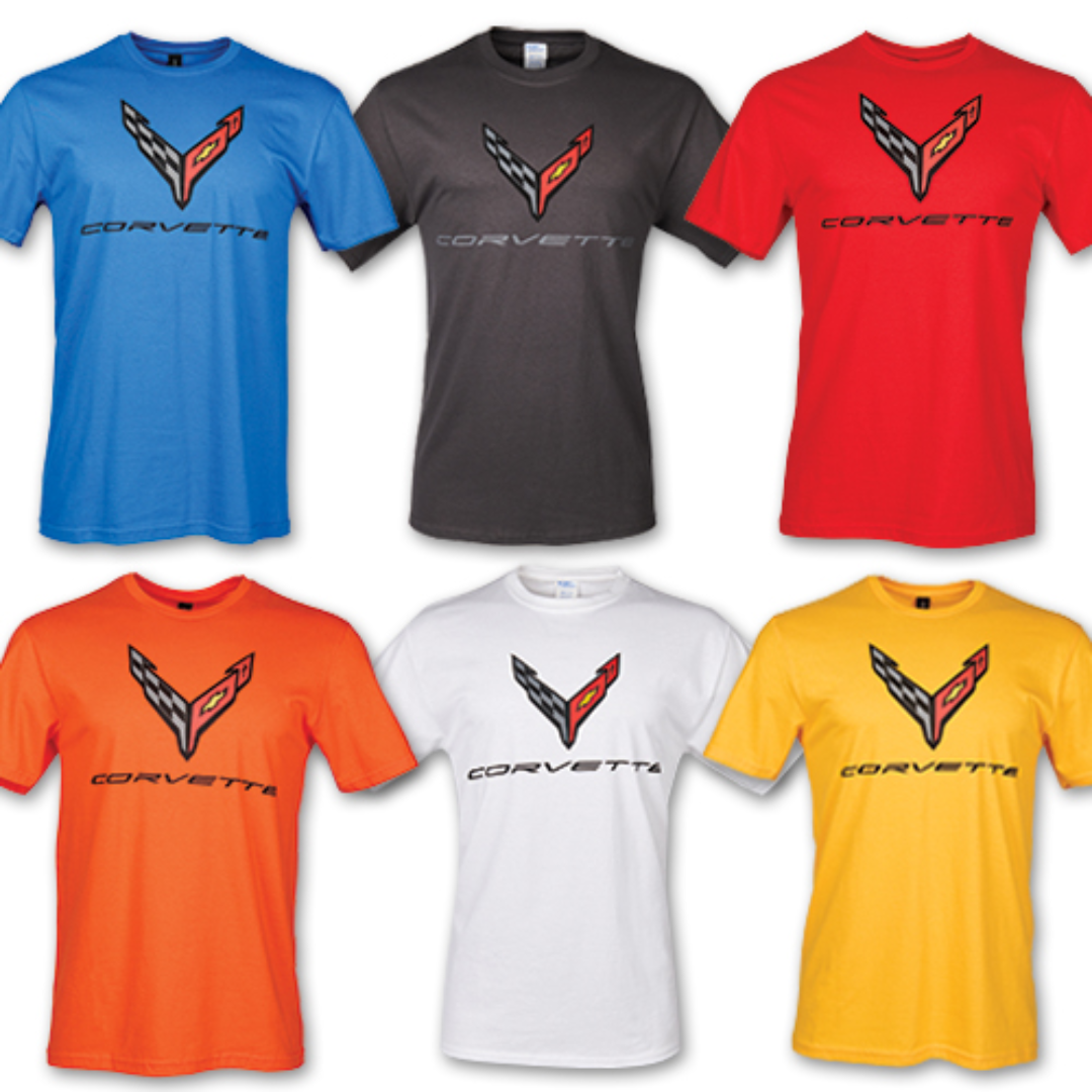 C8 Corvette Next Generation Mens Carbon Flash Tee