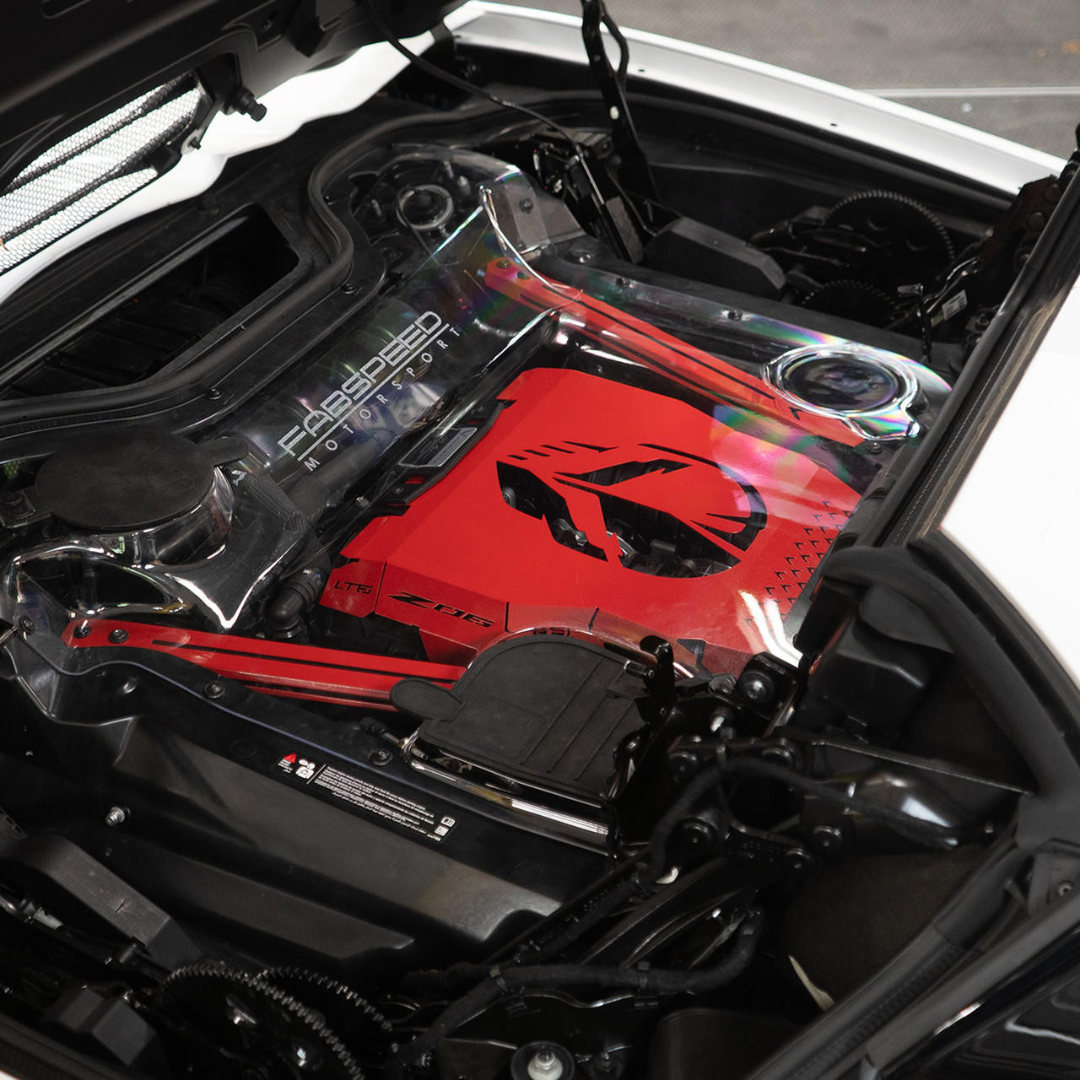 C8 Corvette Z06 Red Engine Cover